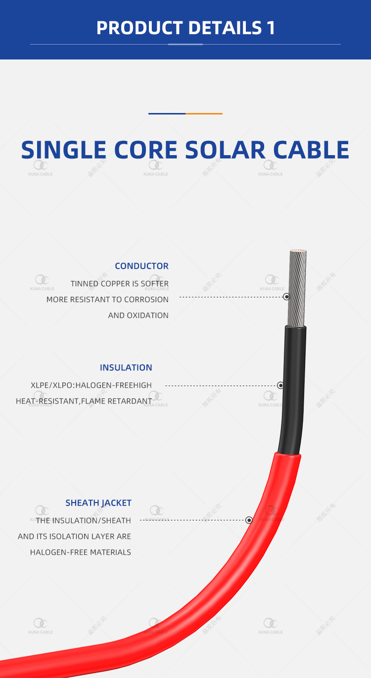 PV1-F Solar Cable Single/Two core(图3)