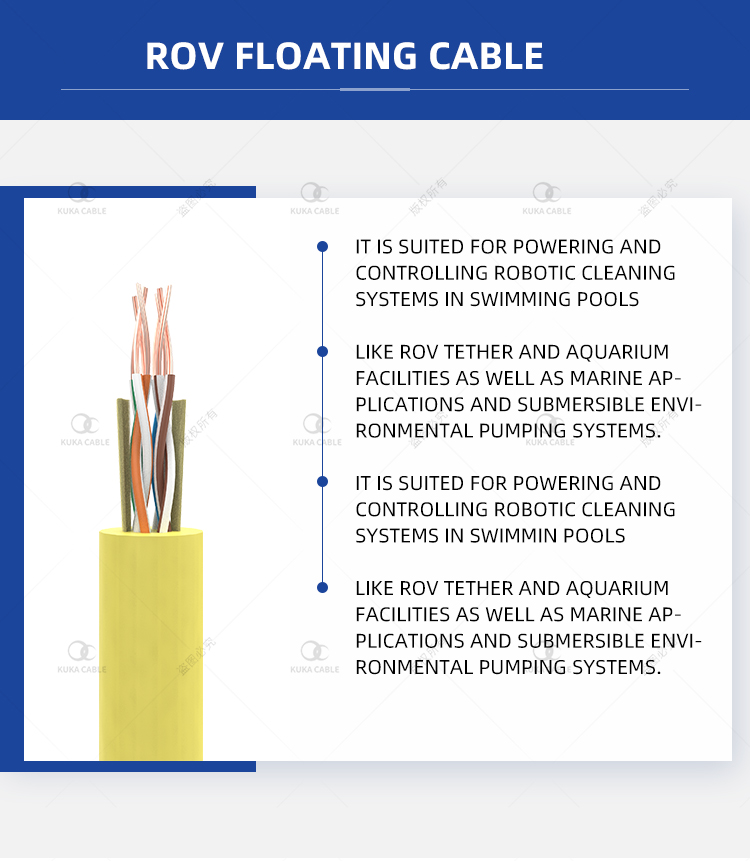 Zero Buoyancy Foam polyolefin umbilical rov cable(图2)