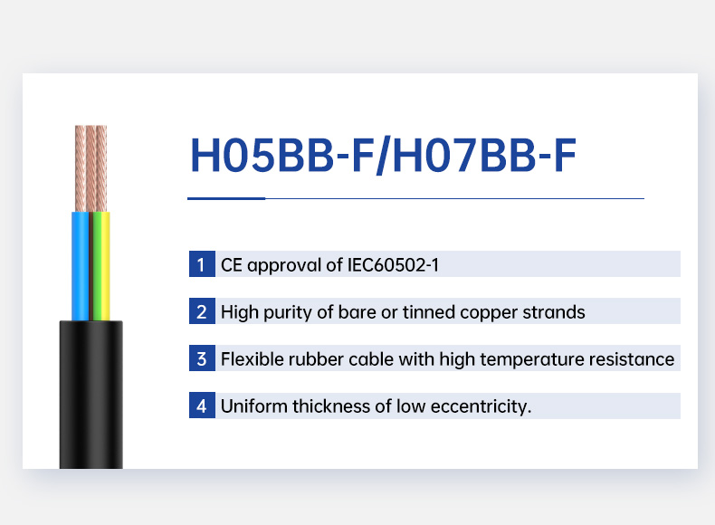 H05GG-F multicore core HAR Flexible Rubber Cable(图2)