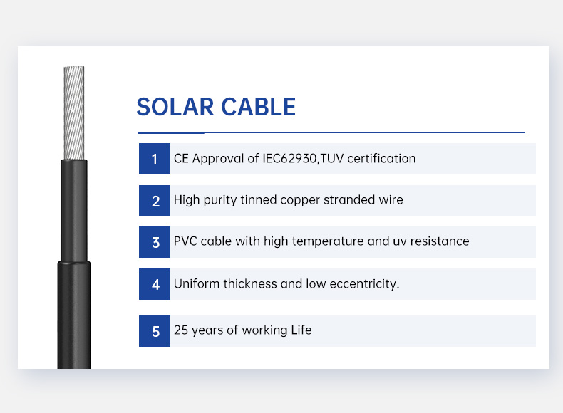 UL 4703 Solar PV Wire 8 awg 10 awg 12awg(图2)