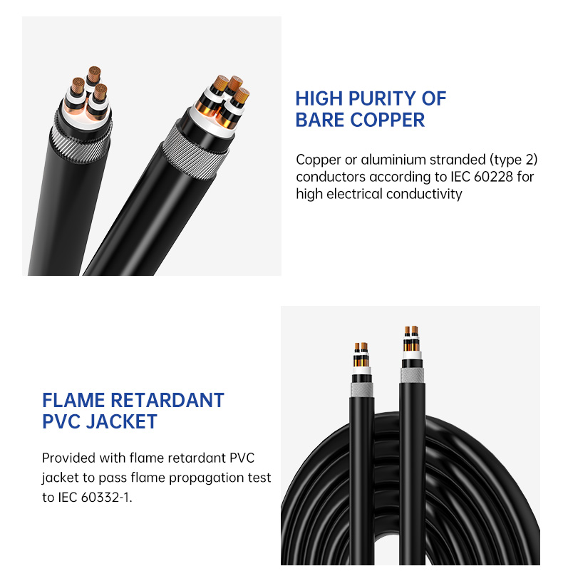 XCTSP Cu/XLPE/CTS/SWA/PVC MV Power Cable Manufacturer (图5)