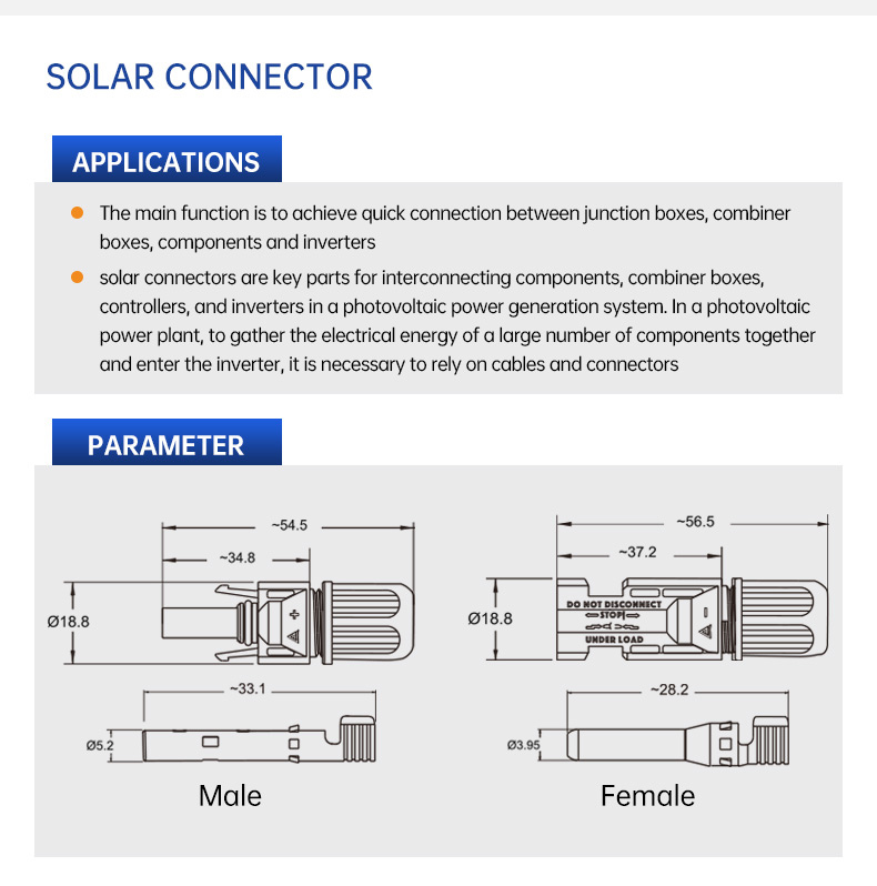 Solar Wire Photovoltaic Connector Manufacturer(图3)